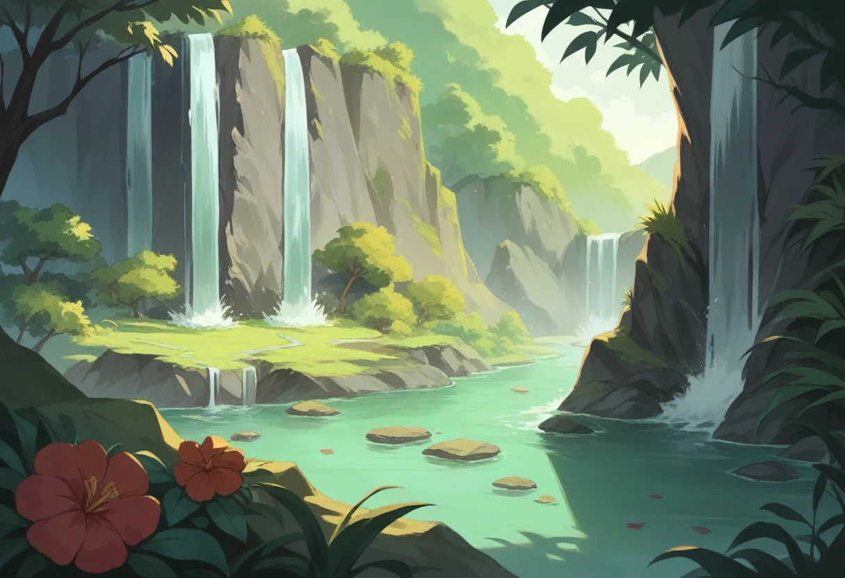 This puzzle recreates a breathtaking waterfall landscape inspired by Japan's Sengoku era. The serene mountains and the powerful cascade of the waterfall blend together to evoke the beauty and mystery of ancient Japan. As you piece together this puzzle, immerse yourself in the majestic and tranquil nature of the Sengoku period.