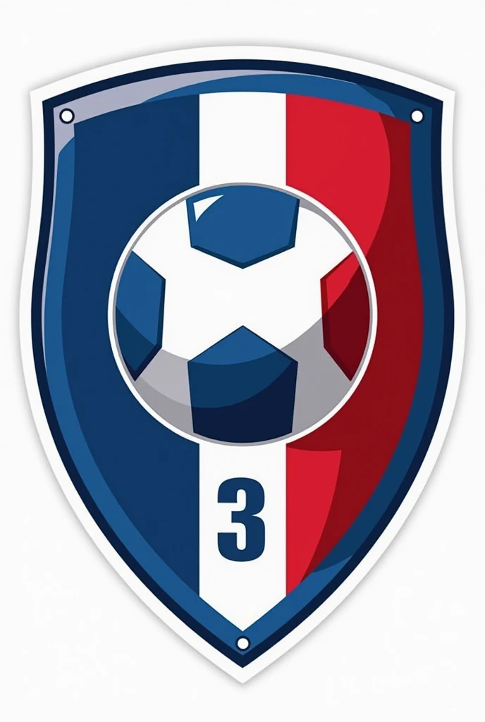 a football team shield called Costa Azul with the colors blue, white and red that is from Salvador in Bahia
