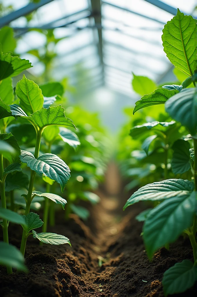 Comparison between plant growth in artificial green house and normal surrounding