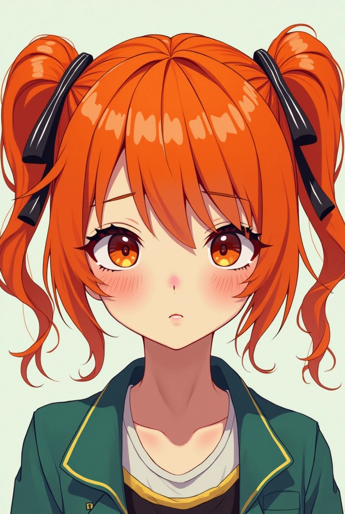 A Japanese woman with pigtails and orange hair