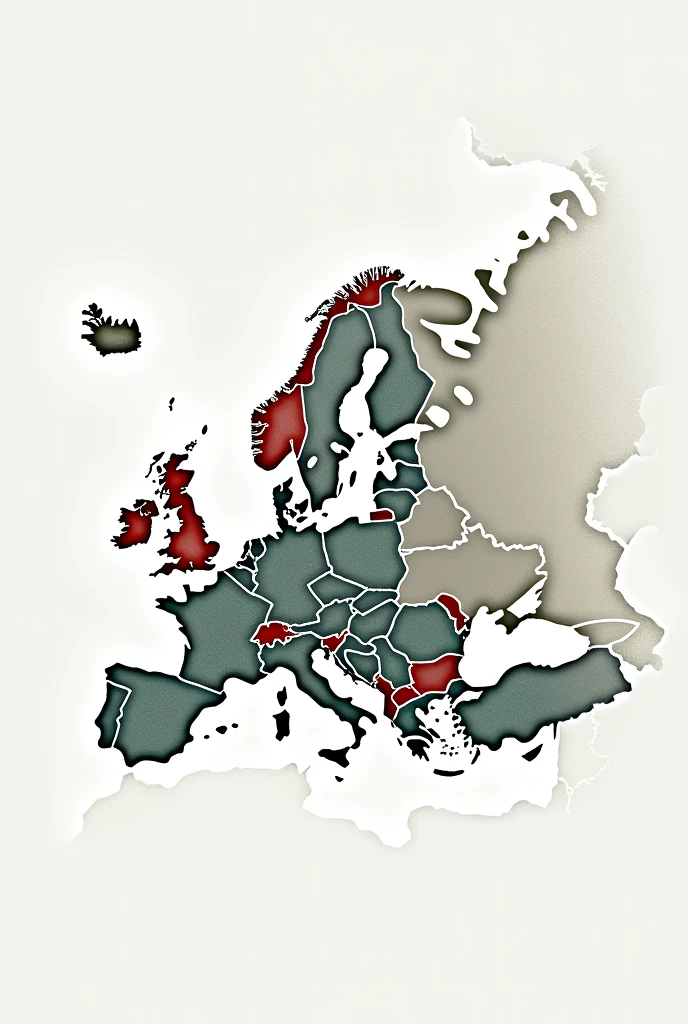 create a mind map of europe
