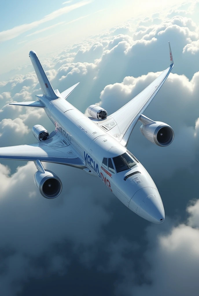 An image of a large aircraft inspired by the Embraer E2 and the 787