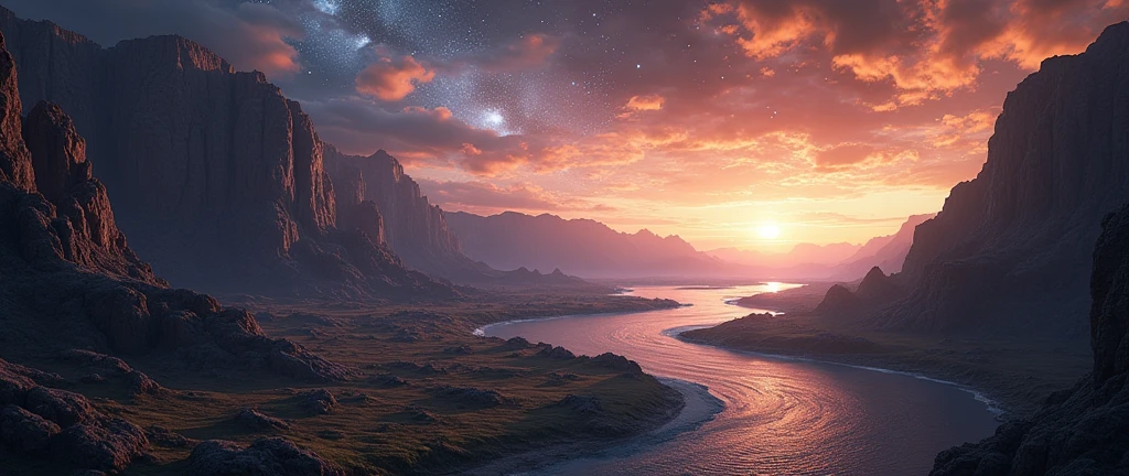Three-dimensional world, extraterreste,Show the future educational landscape, Virtual classrooms are available, Mentor of Wisdom, and the potential for interstellar learning. 8k