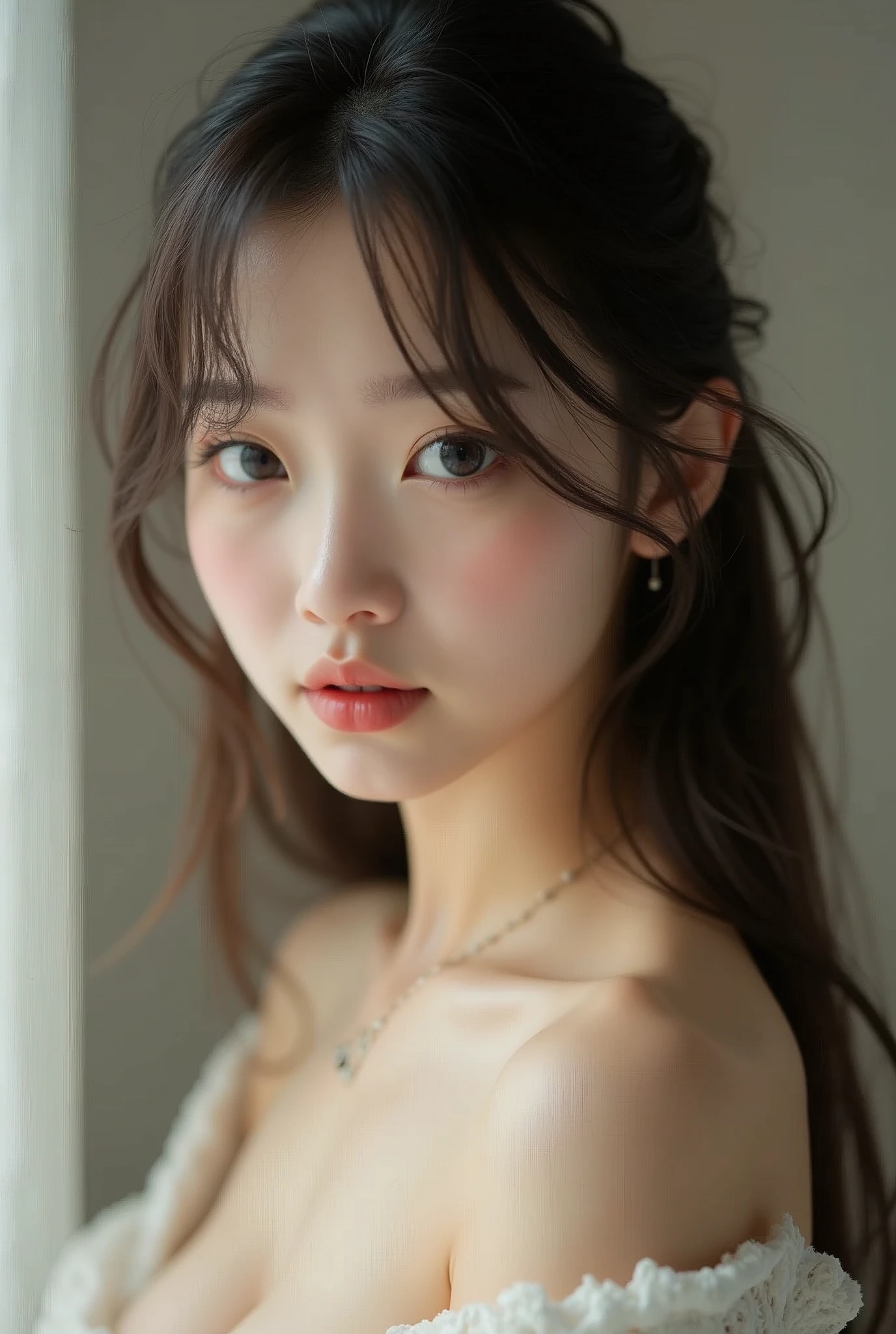 realistic photo, 19 year old japanese woman, kawaii, (completely naked, navel:1.3), detailed face and body, natural lighting, high resolution, photorealistic, (best quality,8k,highres,masterpiece:1.2),ultra-detailed,(realistic,photorealistic,photo-realistic:1.37),realistic skin texture,detailed eyes and lips,beautiful detailed face,long eyelashes,smooth skin,natural body shape, (fine face),