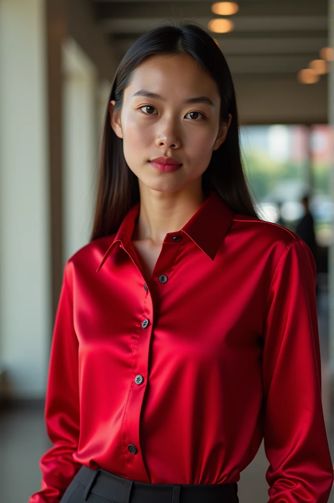 A cherry-colored shirt