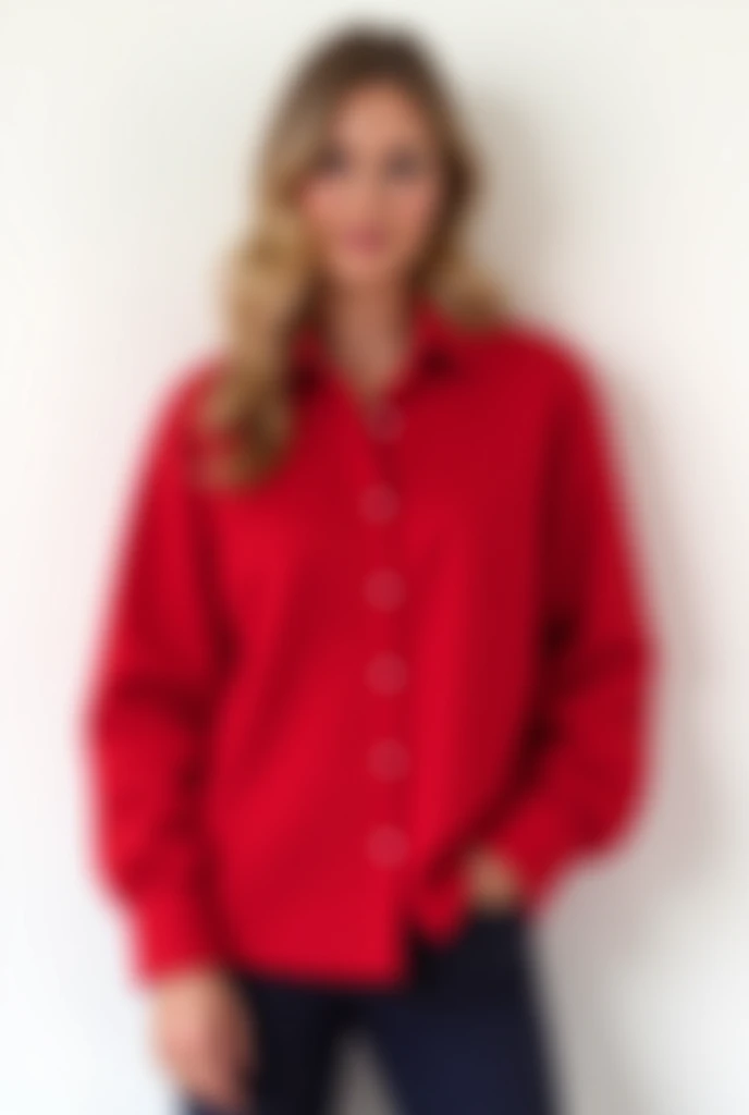 A cherry-colored shirt on a white background 