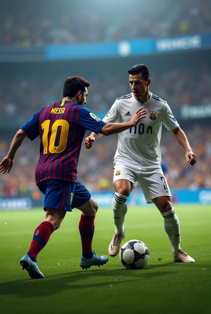 Messi and Ronaldo fight