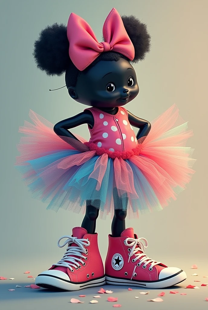 I need you to create a cover that says: "of sneakers and the tutu"
