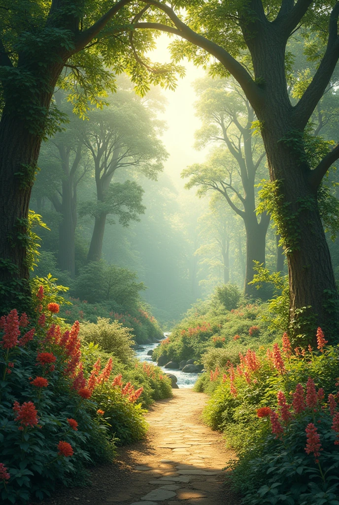 Metaphor of a garden of knowledge without people