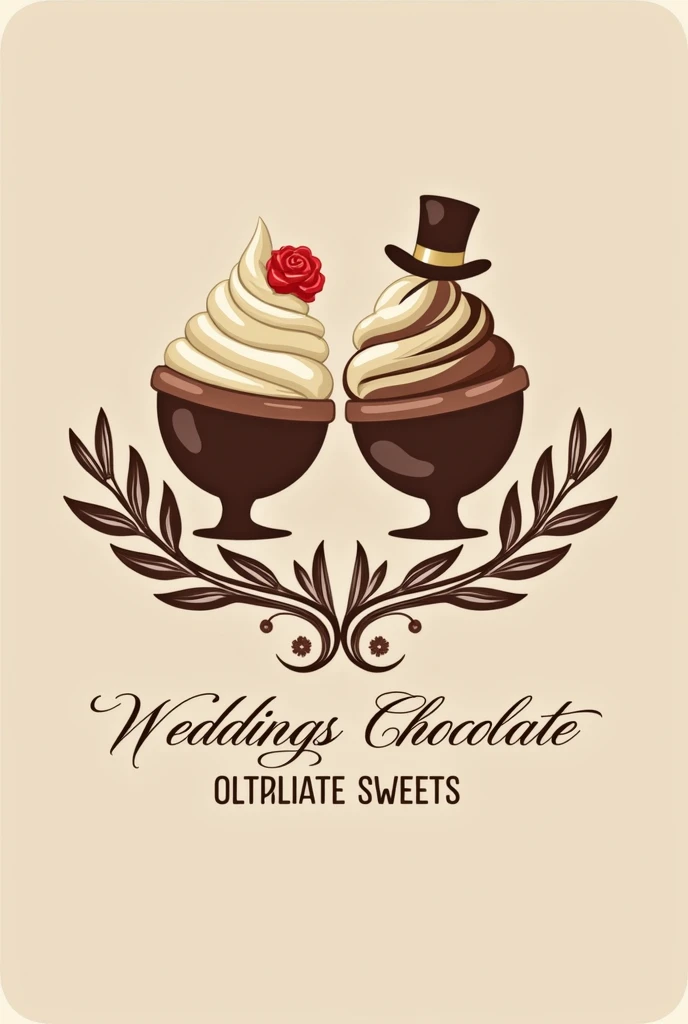 wedding chocolate sweets logo