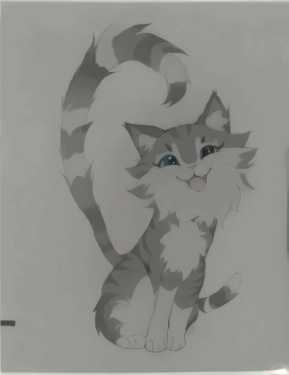 drawing of a cat with a heart-shaped tail, anime cat, cat tail, cat drawing, illustration of a cat, an gato anthropo, painting of a cat, ready anthropomorphic, gato anthropomórfico, a fluffy cat, a painting of a cat, gato anthropo, in a painting of a cat, warrior cats fan art