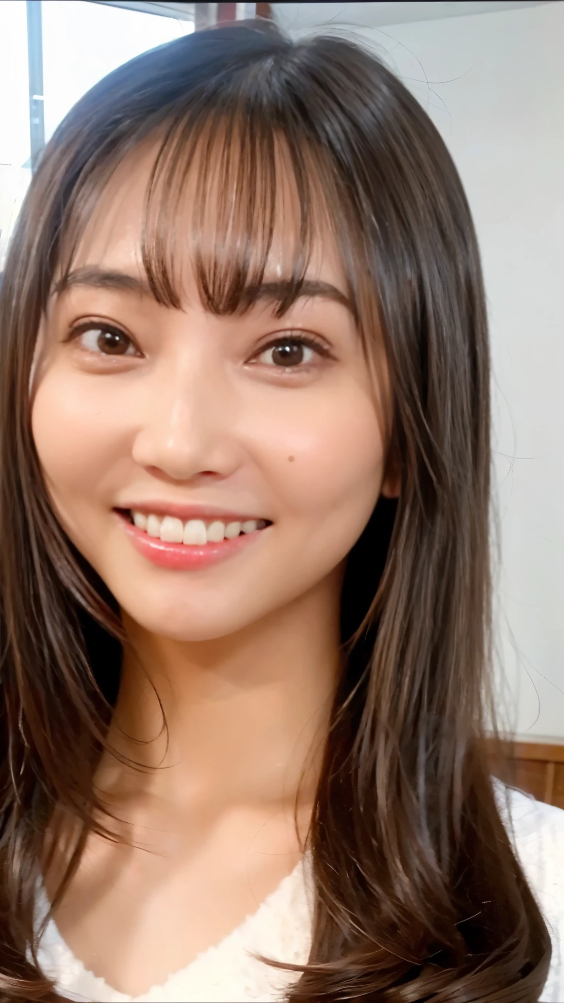 Everything modern:3.66, Cute Japanese Women Photos, smile, 20-year-old, One-length straight hair:2.55, (photo Realistic:1.4), (hyper Realistic:1.4), (Realistic:1.3), (Smoother lighting:1.05), (Improving the quality of cinema lighting:0.9), 32K, 1 girl,20-year-oldの***, Realistic lighting, Backlight, The light shines on your face, Ray Tracing, (Bright light:1.2), (Improvement of quality:1.4), (Highest quality Realistic textured skin:1.4), fine grain, Detailed face,(smile:1.0), (Emphasis on face close-up:1.3), (Enhances the beauty of skin texture:1.1),((Extremely precise and accurate anatomy:1.0)), (Enhances the beauty of skin texture:1.1), Clean and glowing skin, mesh, thin:1.2, (Realistic:1.3), Realisticなライティング, (Smoother lighting:1.05), 32K, One Japanese woman, fine grain, Detailed face, (Film Grain:1.1),(Accentuates body lines:1.1), High resolution, Natural look, Kind eyes, Improves hair quality, Delicate light and shadow, Transparent muscles, Graceful pose, Beautiful Eyes, Sharp details, Soft light reflection, Beautiful contours, Delicate skin tone, Fine hair texture,Cute Japanese Women Photos,