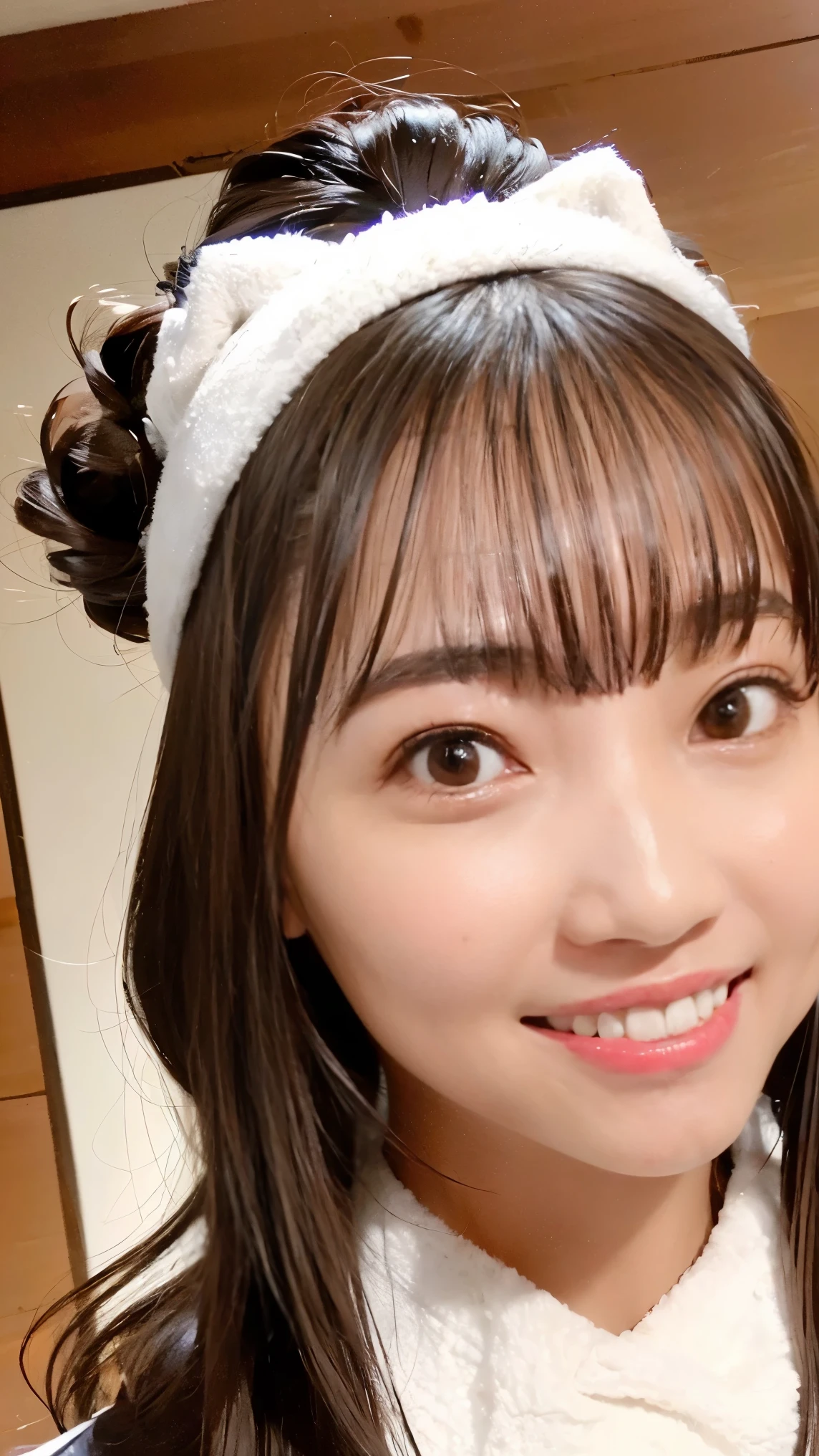 Everything modern:3.66, Cute Japanese Women Photos, smile, 20-year-old, Straight Long Hair:2.55, (photo Realistic:1.4), (hyper Realistic:1.4), (Realistic:1.3), (Smoother lighting:1.05), (Improving the quality of cinema lighting:0.9), 32K, 1 girl,20-year-oldの女の子, Realistic lighting, Backlight, The light shines on your face, Ray Tracing, (Bright light:1.2), (Improvement of quality:1.4), (Highest quality Realistic textured skin:1.4), fine grain, Detailed face,(smile:1.0), (Emphasis on face close-up:1.3), (Enhances the beauty of skin texture:1.1),((Extremely precise and accurate anatomy:1.0)), (Enhances the beauty of skin texture:1.1), Clean and glowing skin, mesh, thin:1.2, (Realistic:1.3), Realisticなライティング, (Smoother lighting:1.05), 32K, One Japanese woman, fine grain, Detailed face, (Film Grain:1.1),(Accentuates body lines:1.1), High resolution, Natural look, Kind eyes, Improves hair quality, Delicate light and shadow, Transparent muscles, Graceful pose, Beautiful Eyes, Sharp details, Soft light reflection, Beautiful contours, Delicate skin tone, Fine hair texture,Cute Japanese Women Photos,