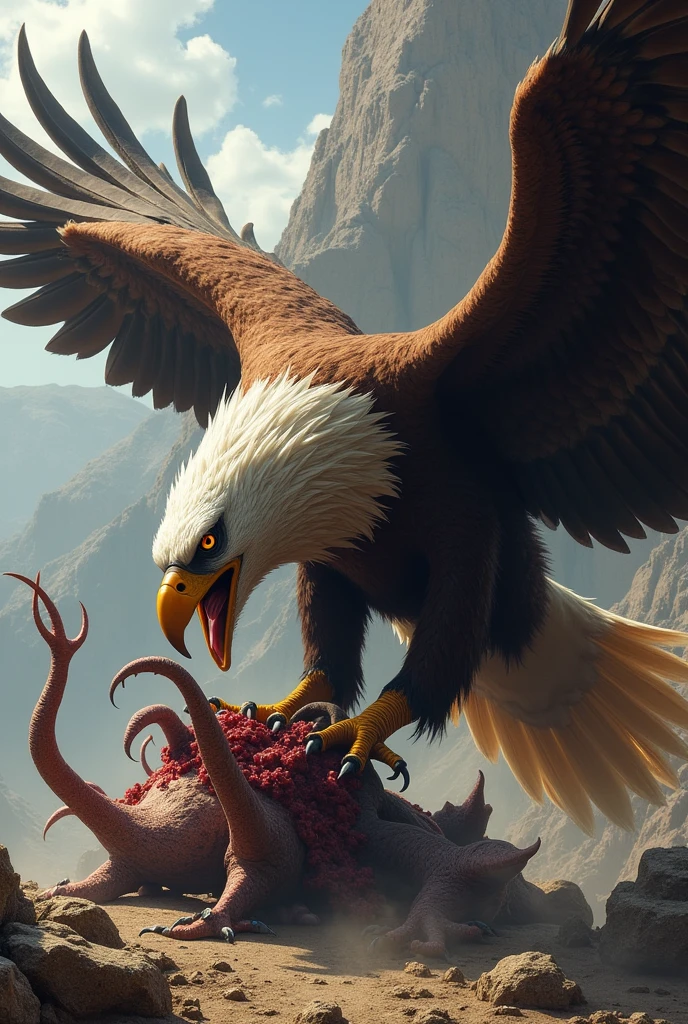 The devouring eagle from the work Prometheus Bound