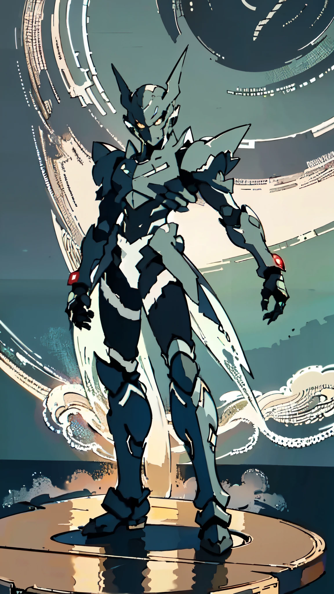 (masterpiece:1.5, best quality:1.5, extremely delicate:1.5, superhero pose:1.5), a man wearing a full-face helmet, a fantasy-style biotech armored combat suit, green eyes, (a composite layered chest armor), fully enclosed shoulder guards, matching arm and leg guards, belt of Neon circuit, (the color scheme is primarily black with green and red accents), the design balances heavy with agility, a high-tech bio-mecha armor, (Armor Concept Inspired by Bat, stand on the top of a skyscraper in a futuristic sci-fi city), this character embodies a finely crafted fantasy-surreal style armored hero in anime style, exquisite and mature manga art style, (element, plasma, energy, the armor glows), ((male:1.5)), metallic, high definition, highres, ultra-detailed, ultra-fine painting, professional, perfect body proportions, golden ratio, anatomically correct, symmetrical face, extremely detailed eyes and face, high quality eyes, creativity, RAW photo, UHD, 32k, Natural light, cinematic lighting, masterpiece-anatomy-perfect