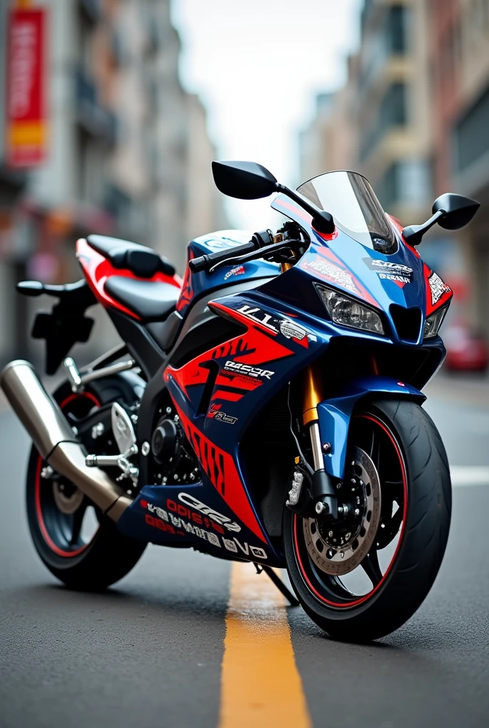CBR 250R 2012 customized with sports stickers