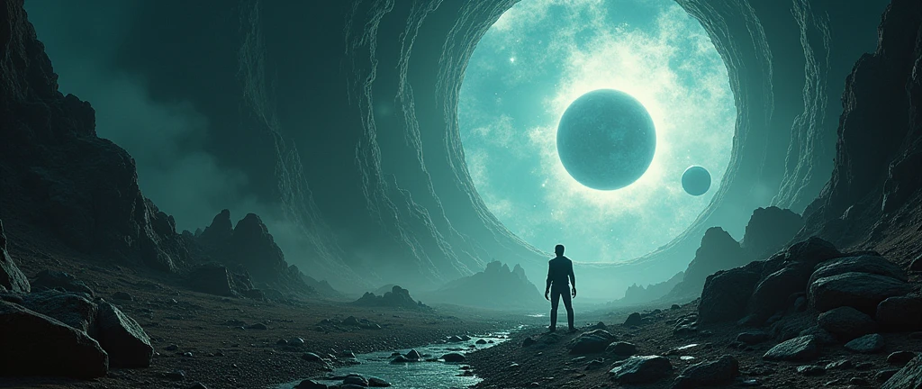 cidade alien, Three-dimensional world, alien, alien world, Interstellar. 8k