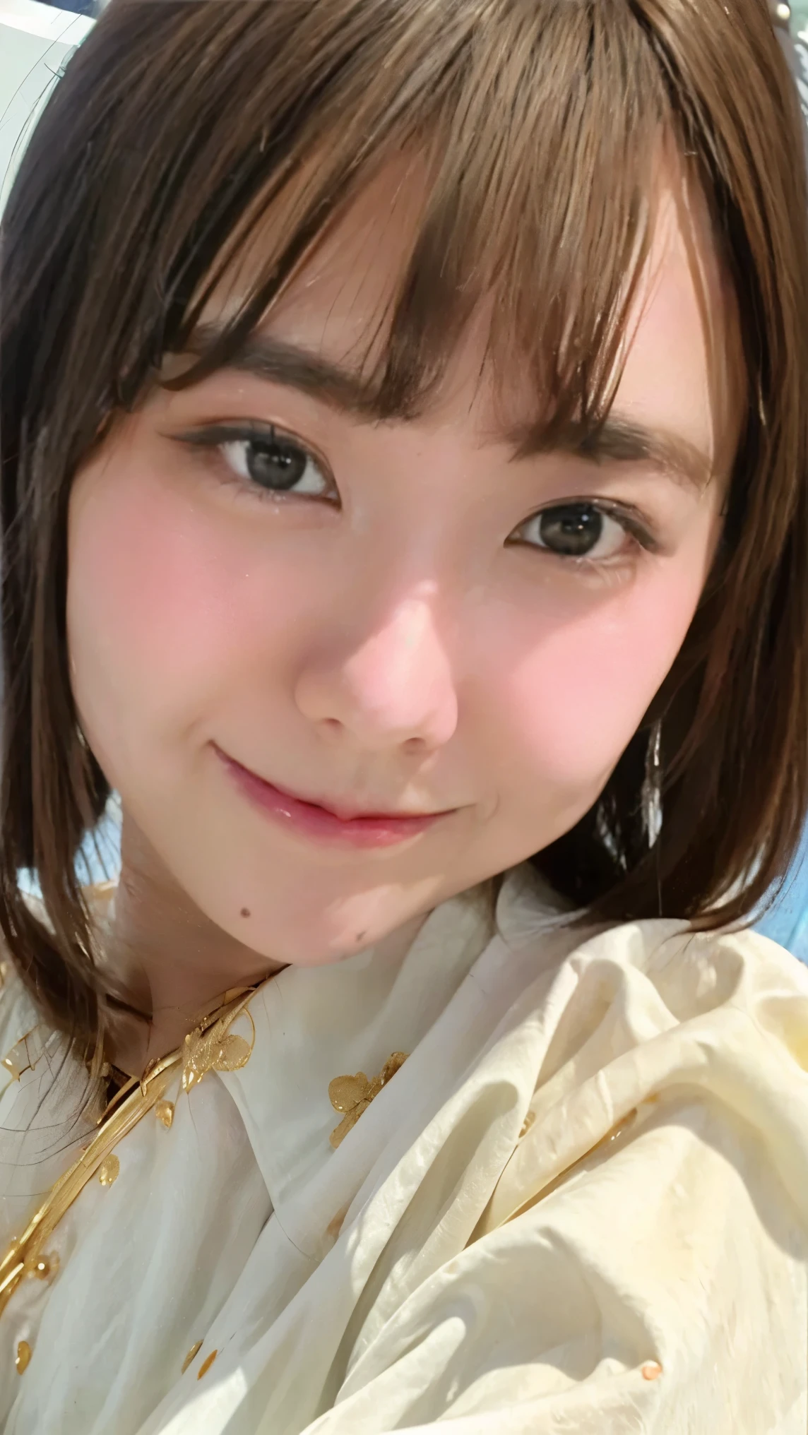 Blonde, Brown Hair, Everything modern:3.66, Cute Japanese Women Photos, smile, 20-year-old, Straight Hair:2.55, (photo Realistic:1.4), (hyper Realistic:1.4), (Realistic:1.3), (Smoother lighting:1.05), (Improving the quality of cinema lighting:0.9), 32K, 1 girl,20-year-oldの女の子, Realistic lighting, Backlight, The light shines on your face, Ray Tracing, (Bright light:1.2), (Improvement of quality:1.4), (Highest quality Realistic textured skin:1.4), fine grain, Detailed face,(smile:1.0), (Emphasis on face close-up:1.3), (Enhances the beauty of skin texture:1.1),((Extremely precise and accurate anatomy:1.0)), (Enhances the beauty of skin texture:1.1), Clean and glowing skin, mesh, thin:1.2, (Realistic:1.3), Realisticなライティング, (Smoother lighting:1.05), 32K, One Japanese woman, fine grain, Detailed face, (Film Grain:1.1),(Accentuates body lines:1.1), High resolution, Natural look, Kind eyes, Improves hair quality, Delicate light and shadow, Transparent muscles, Graceful pose, Beautiful Eyes, Sharp details, Soft light reflection, Beautiful contours, Delicate skin tone, Fine hair texture,Cute Japanese Women Photos,