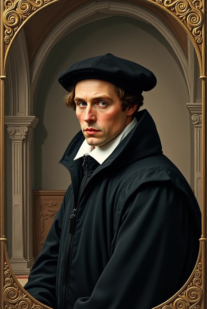 create an image as if it were a book cover about the work "The answer to Luther" de Thomas More