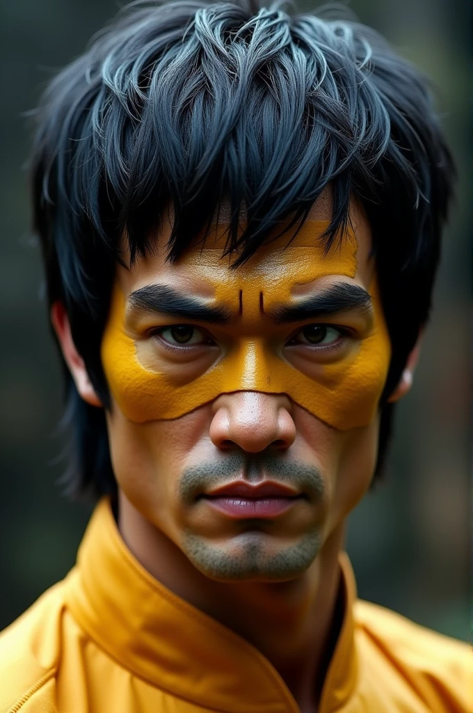 Image of a mask inspired by Bruce Lee