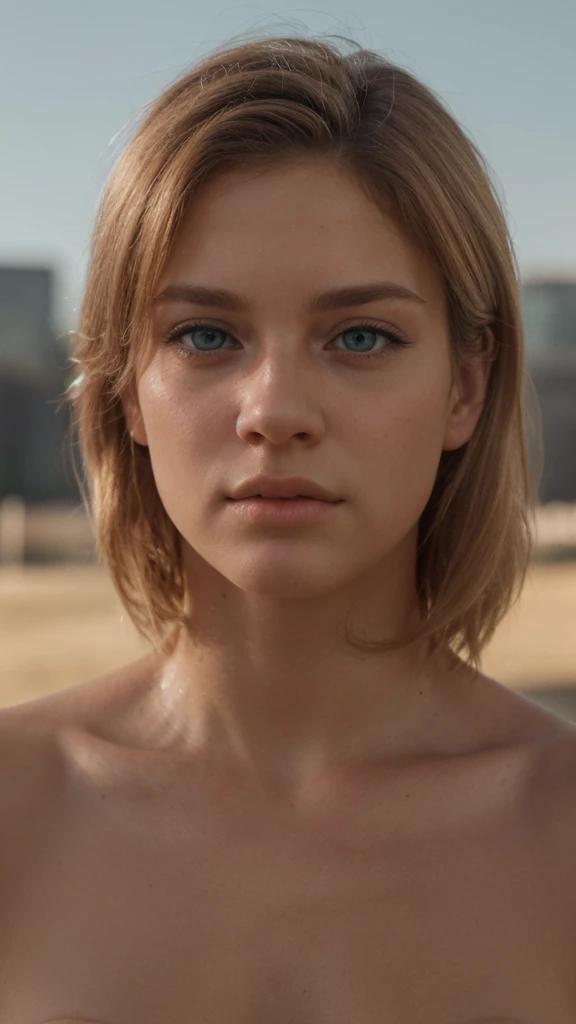 A male muscular young adult with coppery blonde hair, piercing blue eyes, and incomparable masculine beauty, (best quality,8k,highres,masterpiece:1.2),ultra-detailed,(realistic,photorealistic,photo-realistic:1.37),detailed facial features,beautiful detailed eyes,beautiful detailed lips,extremely detailed eyes and face,long eyelashes,muscular physique,chiseled jawline,perfect skin,dramatic lighting,cinematic angle,moody color palette,warm tones,golden hour lighting