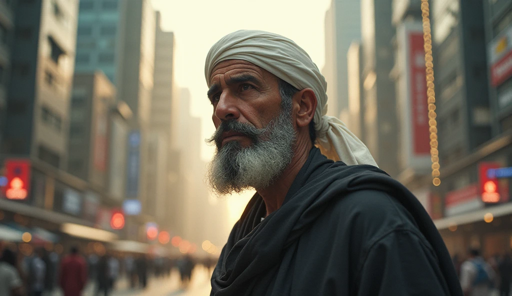 A middle-aged Muslim man is struggling to make his dream come true