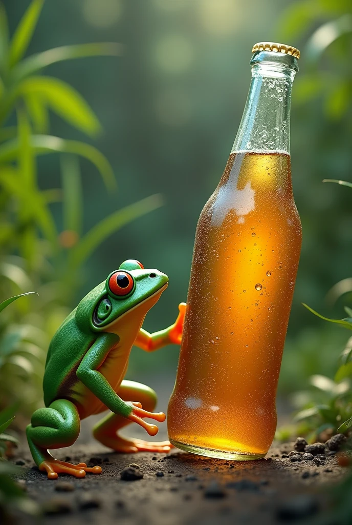 Frog vs liter soda