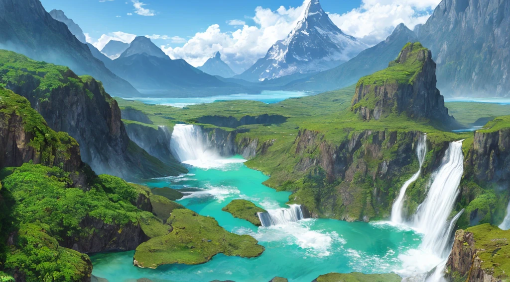 Transport yourself to a mystical island where the waterfalls flow upwards and the mountains are made of glass. 32K UHD