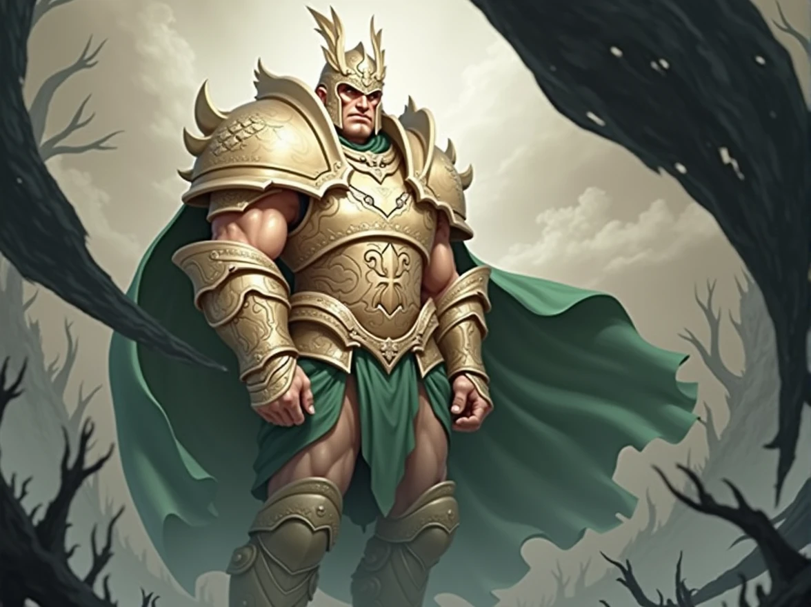make the male wear heavy armor