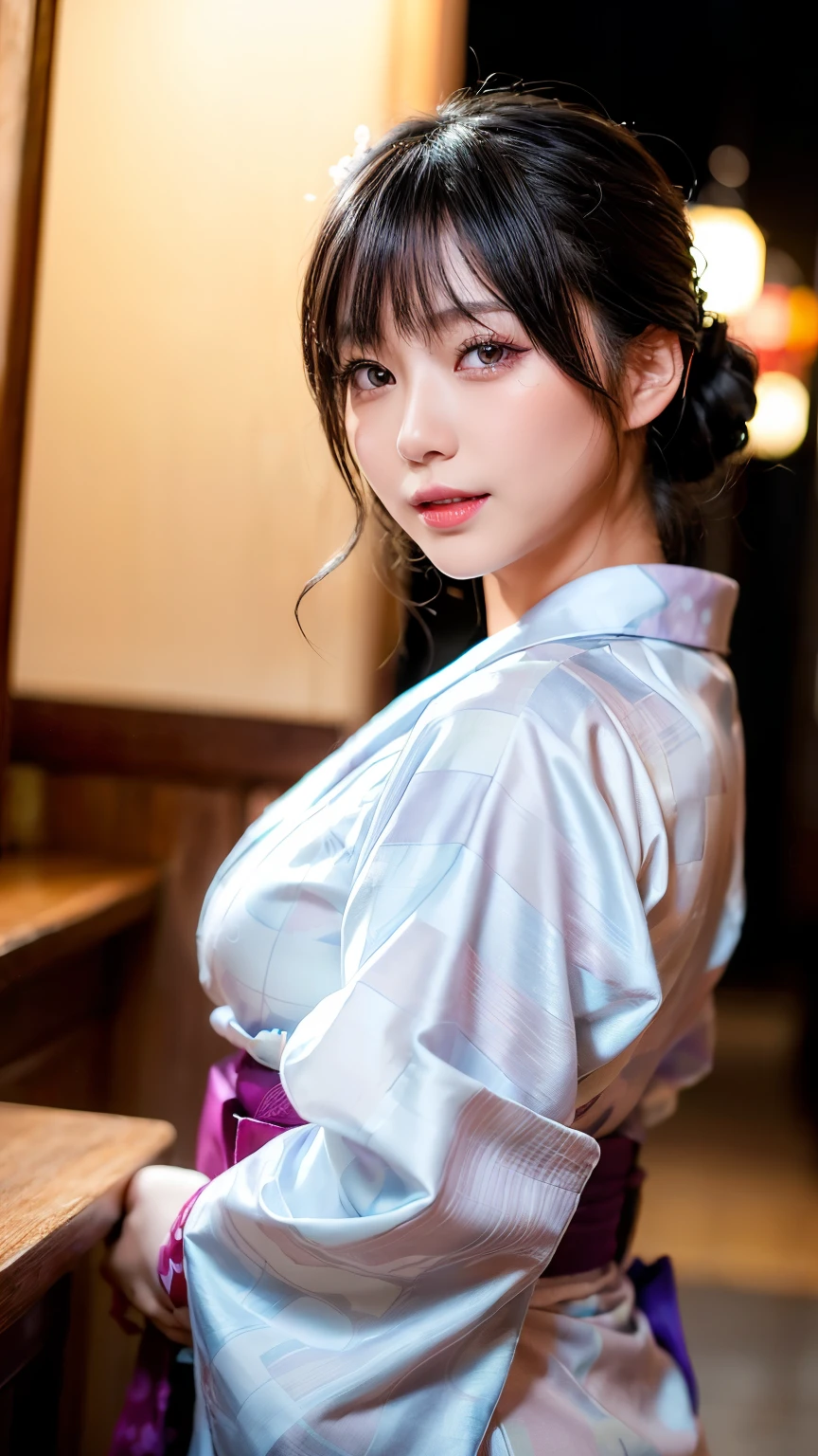masterpiece、highest quality、girl 1、Super detailed black hair、blunt bangs yukata、kimono cleavage、vagina、semen、female organ、sexual organic matter SEX in、play sex、sex、insert、vaginaにinsert、sexual organic matterをinsert、Sprinkle sperm、large amount of sperm、drenched in sperm、intense sex、激しくinsert、Creampie firework、top of the mountain