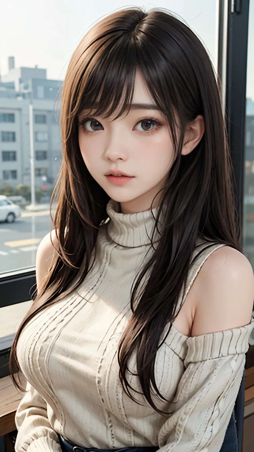 (highest qualityのディテール)、Realistic、8k Ultra HD、High resolution、(One Girl:1.2),(Glasses、Fatal Beauty,Attractive beauty) ,(A supple and powerful physique),(Sensual charm),(Mysterious charm:1.1),(Big Breasts、Captivating silhouette),The Super detailed、High quality textures、Complex details、detailed、Very detailed CG、High quality shadows、detailed Beautiful and delicate face、detailed Beautiful and delicate eyes、Written boundary depth、Ray Tracing、20th Generation、Cute K-Pop Girls、(The Face of Ulzan in Korea)、Thin face、(URZAN-6500-v1.1:0.6)、PurerosFace_v1、Glowing Eyes、Perfect body、 Viewer Display、(highest qualityのディテール:1.2)、Realistic、8k Ultra HD、High resolution、Woman close up, realistic girl rendering, 8k artistic german bokeh, Enchanting girl, Real Girls, Gurwitz, Gurwitz-style artwork, Girl Roleplay, Realistic 3D style, cgstation Popular Topics,, 8K Portrait Rendering,(truth,truth:1.4),(Sparkling eyes girl:1.2)、Best image quality, highest quality, Realistic, Super detailed, Realistic, 4K 8k Ultra HD Full Color RAW Photos, Fujifilm(Medium format), hasselblad, Carl Zeiss, Incredible dynamic range photography(utility_art:Smooth-768:1.1),High resolution, High pixel count, Clear detailed, Clear images, Natural color reproduction, Noise Reduction, High fidelity, quality, Software Improvements, Upscaling, Optimized Algorithms, Professional-level retouching,
1. Oversized coat:
The coat is、Choose an oversized design that covers from shoulders to knees.。Color is classic navy or black、or warm khaki or beige, wait.、Choose colors that match the season。
2. Knitted sweater or turtleneck:
To protect yourself from the cold、Choose a knitted sweater or turtleneck。Match the texture and color of the knit to the coat.。
3. Wide leg pants:
For pants, Choose a wide-leg design、Combines ease of movement and style。Denim in dark tones or black trousers will look good.。
4. Knee-high boots:
What is included in an oversized coat、Pair with knee-high boots that cover your ankles and calves.。Boots are black or dark brown and chic.、Gives a stylish impression。
5. accessories:
Choose simple gold or silver accessories、Add