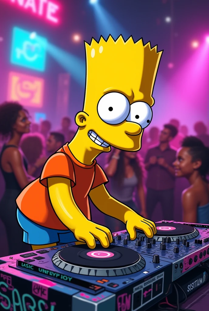 Bart Simpson dj