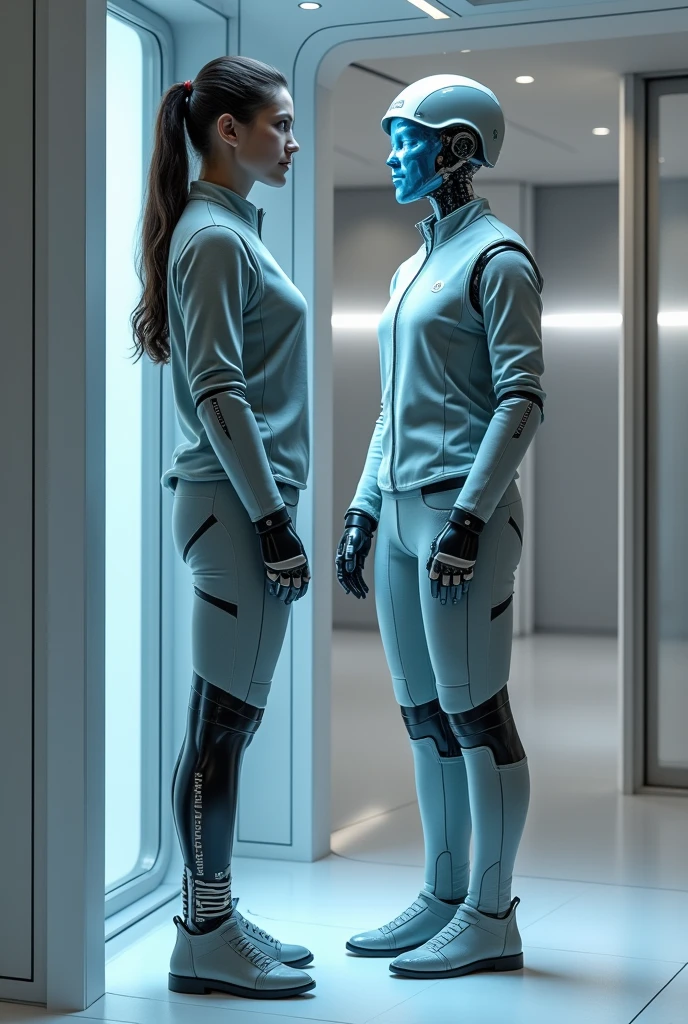 cabin that scans people with physical disabilities and creates clothing models suitable for it to place a person with a prosthesis inside the cabin, have the name adaptfitna cabin