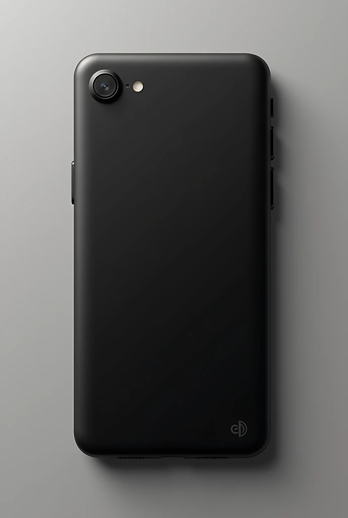 Create the back of a cell phone in black and white colors