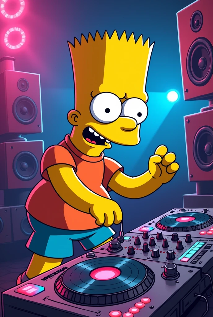 Bart Simpson dj