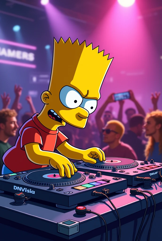 Bart Simpson dj