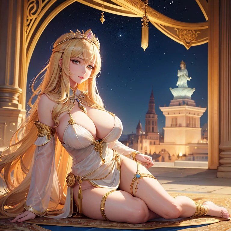 (View your viewers), gem, nice, wonderful, Gorgeous, noble, Noble, arrogant, (Blonde), (((goddess))), Queen,Long Hair, amount, Mature Woman, embroidery, (Gorgeousドレスと手袋), Glowing Skin, Saggy breasts, Huge breasts,,Cleavage,teasing, Perfect Eyes, Highest quality, High resolution,It's all complicated,Provocative face,Sitting on a throne,(((Palace Background))),(((Egyptian style decoration))),Pharaoh,Cleopatra, (((Sweaty,Sweat pours down,Beautiful sweaty armpits,Slimy and shiny armpits,腋を見せつけてくるMature Woman)))