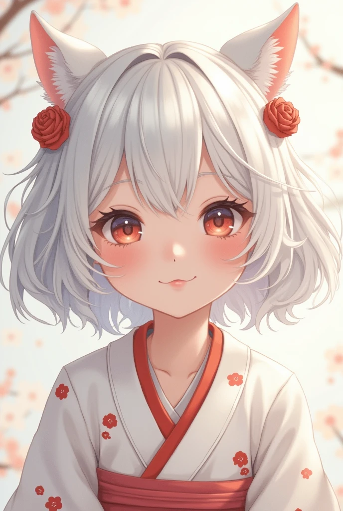 Please, a cute Japanese person with white hair!