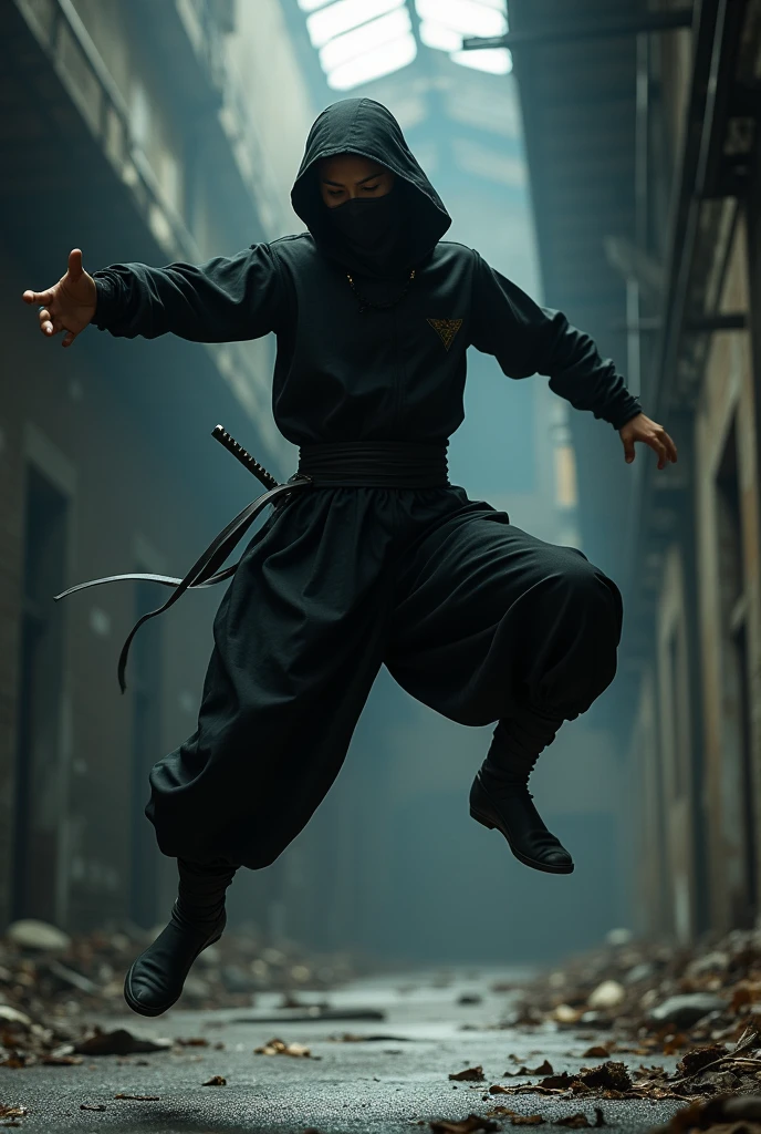 A ninja capoeira player