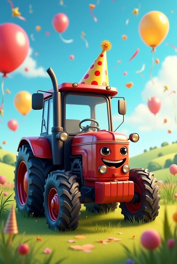 A happy tractor, Celebrating Your Birthday 