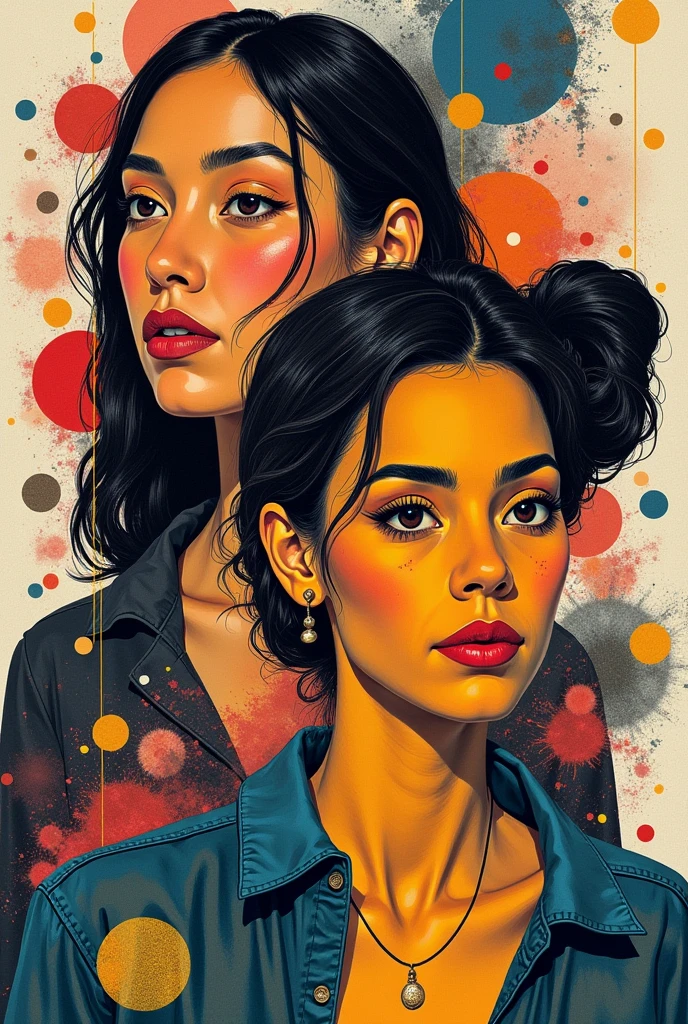 Collage of the works of Débora Arango and Carlos Correa