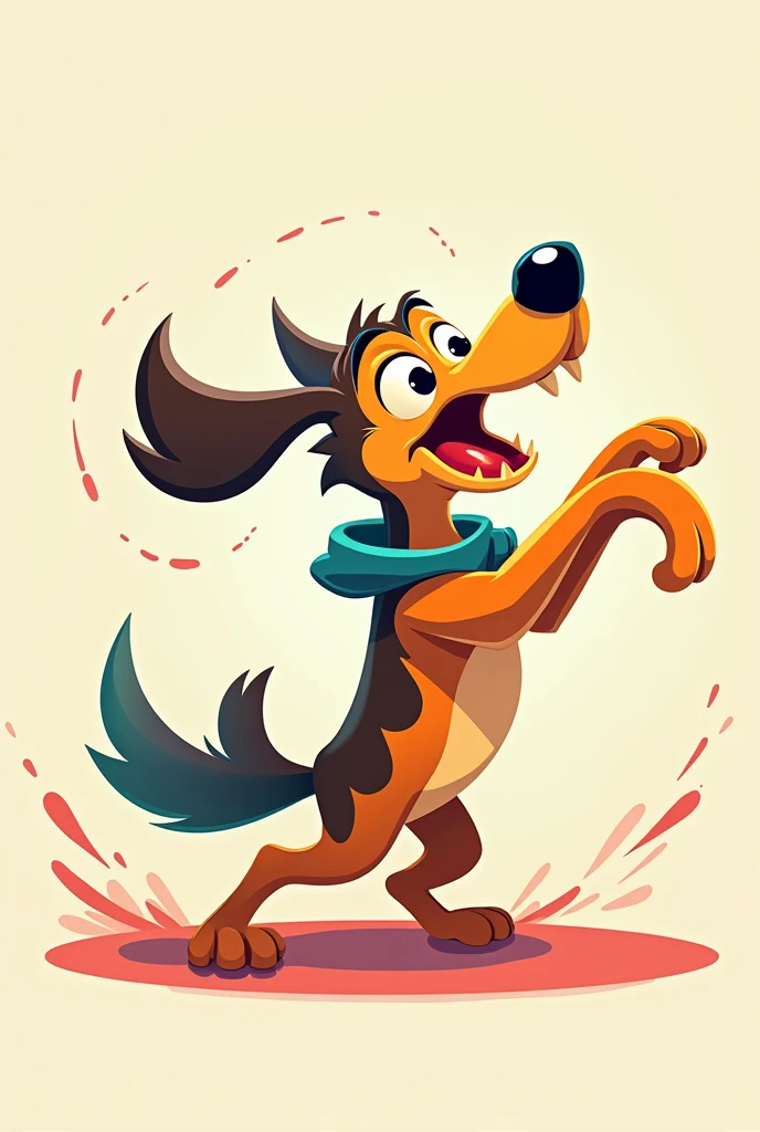 Dog for Scratch stylish animation catching legs