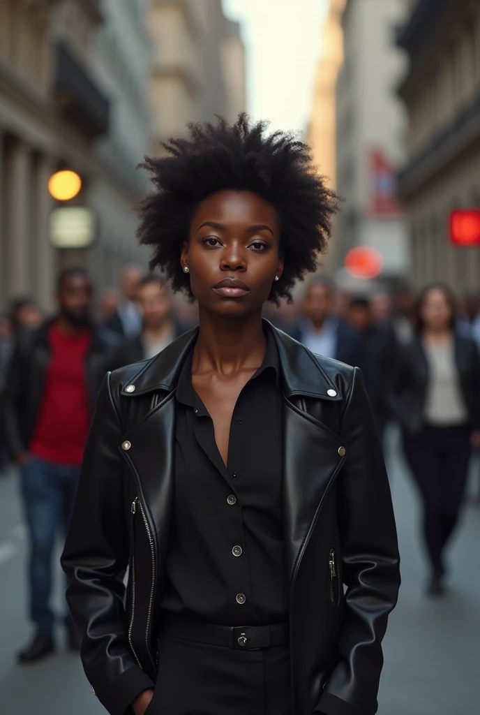 Black woman watching white people being robbed