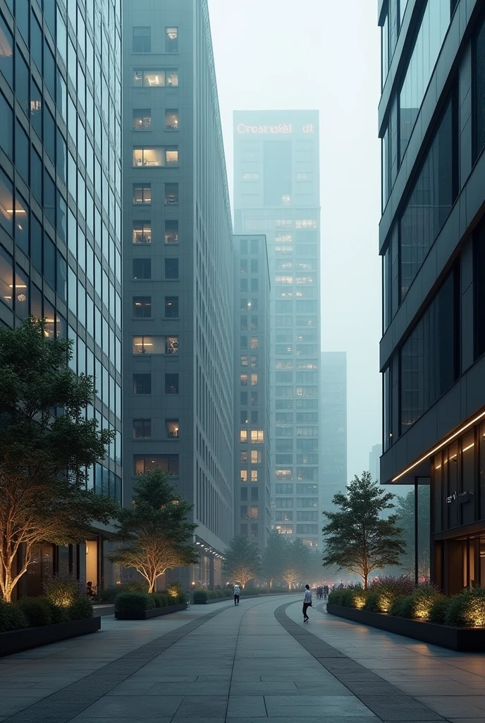 Financial market with more neutral colors and a sober air