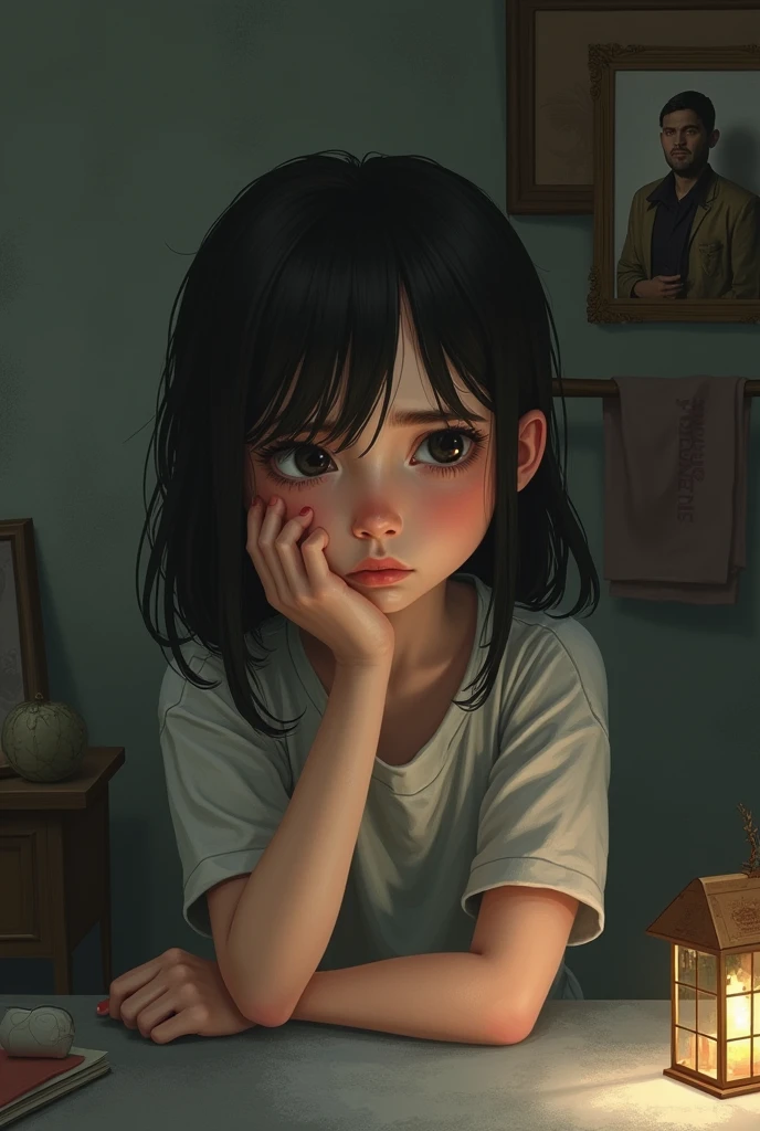 A girl who misses her father