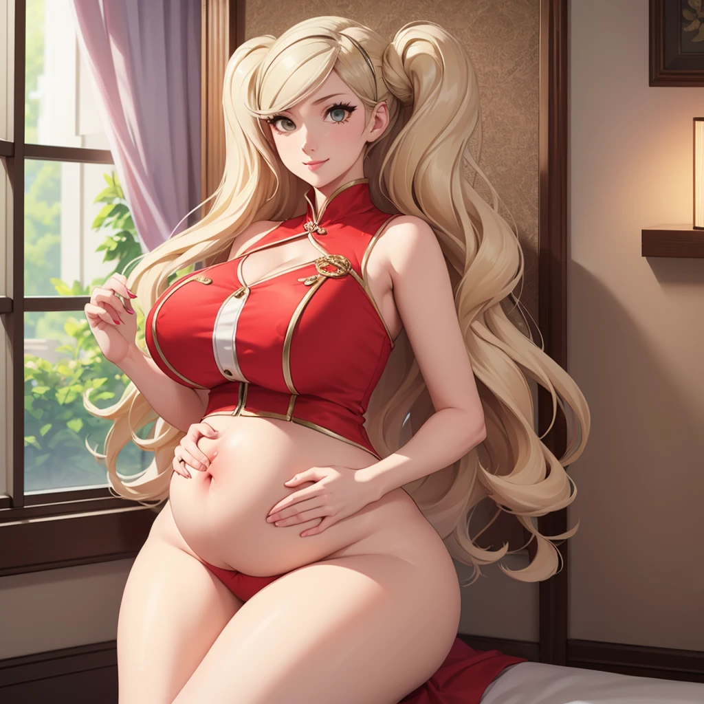 (Highest quality). (Super detailed). (One girl), View the viewer. (Detailed Background). Beautiful and fine details. Delicate and beautiful face. (High saturation), Big breasts, Saggy breasts, Sexy Ao Dai, whole body, Long legs, (((Huge breasts))),Blonde,antakamaki,pregnancy,smile,Big belly,brainwashing,Hypnosis