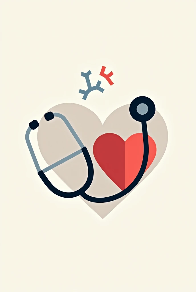 Create a symbol with a theme that symbolizes the disease high blood pressure and diabetes. The image must contain a stethoscope and a heart and something that symbolizes blood glucose..