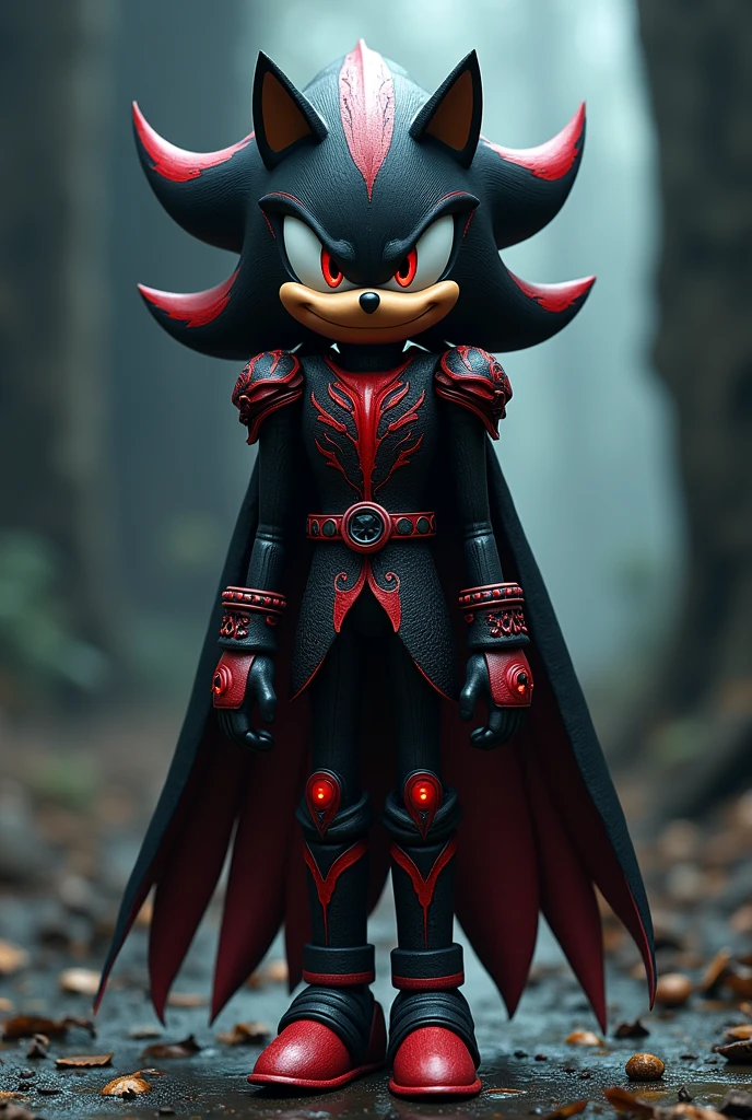 Nutcracker shadow the hedgehog with cape