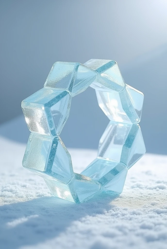 Draw a ring made entirely of ice pegs