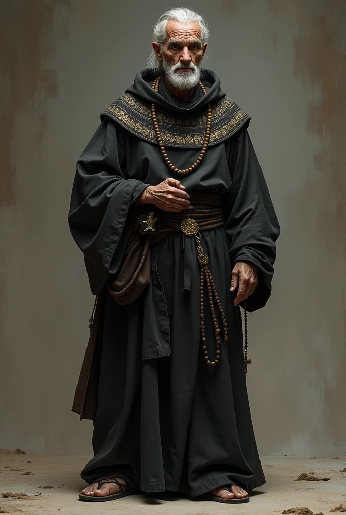 If the character Friar of "Hell Boat Auto" were someone living in our society today, he could have some physical and clothing characteristics that reflected his personality and social role. Here's an idea of what it could look like:
### Physical Appearance - **kor**: Could look between 50 and 60 years old, with a tired expression that reflects his life of excess.
- **muka**: A scarred face, with deep wrinkles that show his experiences and a look that mixes wisdom and hypocrisy.
- **body hair**: body hairs grisalhos e desgrenhados, maybe with some gray hairs, symbolizing both age and lack of self-care.
### Clothing - **Clothing**: I would wear loose, dark clothes, perhaps a tunic or garment similar to a monastic habit, but modern, indicating his religious background. Could have details that suggest wealth or ostentation, such as embroidery or eye-catching accessories.
- **Accessories**: I would wear a rosary or crucifix around my neck, but perhaps with an air of superficiality, as if it were more of a prop than an expression of genuine faith.
- **Shoes**: Worn out sandals or shoes, that show carelessness, reflecting their disinterest in morality.
### Behavior Beyond Physical Appearance and Clothing, he could have contradictory behavior: while trying to appear wise and benevolent, your hypocrisy and lack of ethics could come through in conversations. He could be someone who criticizes others for their sins while hiding his own..
This contemporary Friar would be a critical representation of the social and moral contradictions that still exist today.! If you have more ideas or want to discuss another character, me avise!